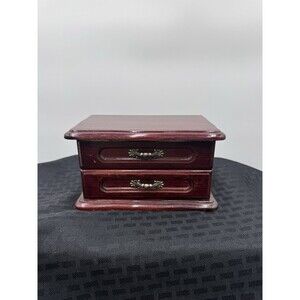 vintage wooden jewelry box